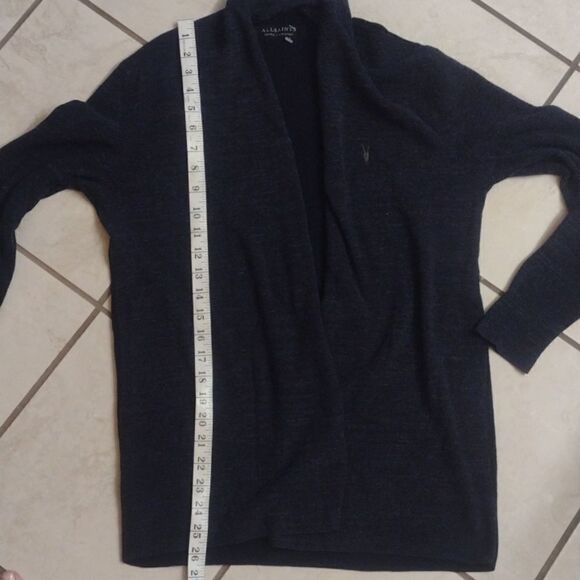 All Saints Cardigan Sweater very dark navy - Picture 6 of 6